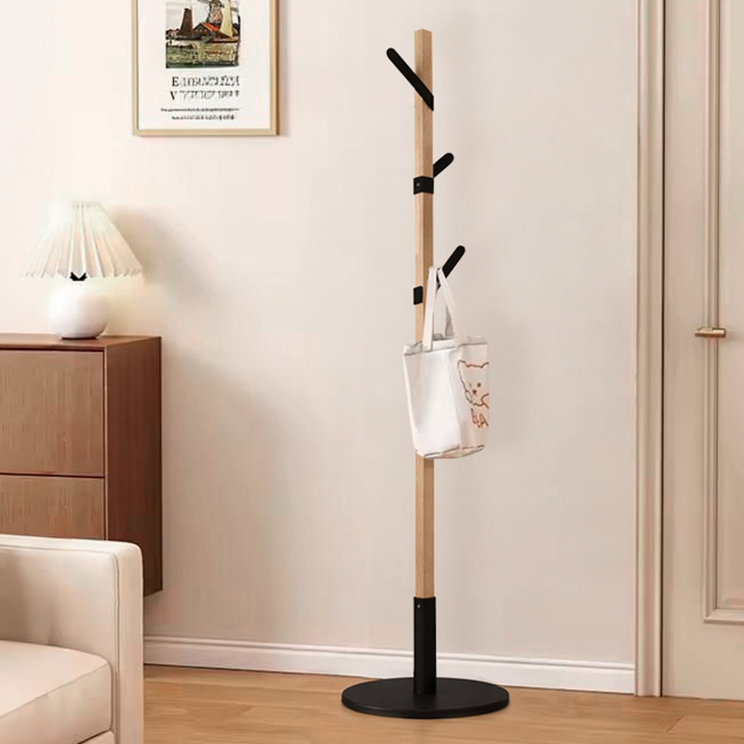 Pechero Minimalista Olin de Madera y Acero