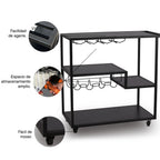 Carrito de servicio Dark - DI+Mueble - Comprar