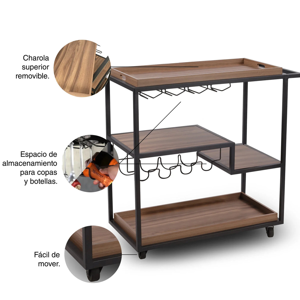 Carrito de Servicio Harlow - DI+Mueble - Comprar