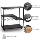 Carrito de servicio Dark - DI+Mueble - Comprar